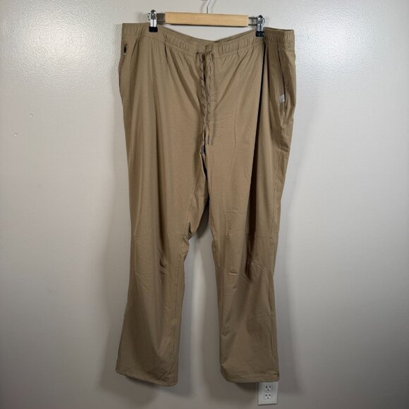 L.L.Bean Multisport Lined Pants Mens Size XXL Brown Performance Hiking Athletic - Picture 1 of 12